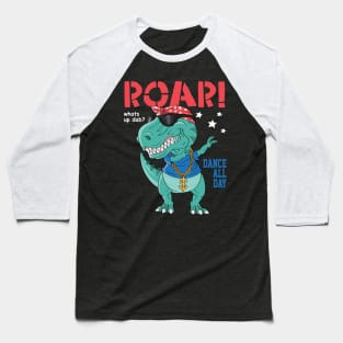cool dinosaur dabbing Baseball T-Shirt